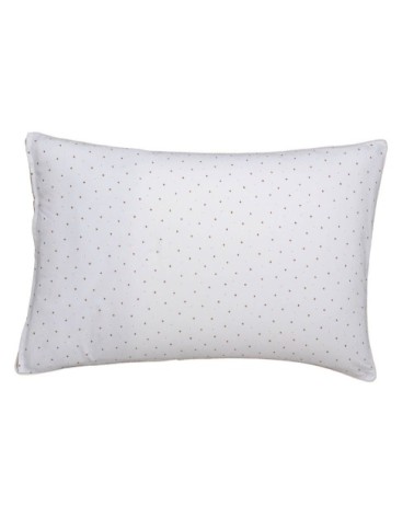 Taie d'oreiller en percale de coton orange et bleu 50x75