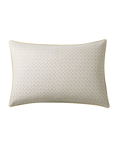 Taie d'oreiller en percale de coton beige 50x75