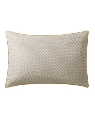 Taie d'oreiller en percale de coton beige 50x75