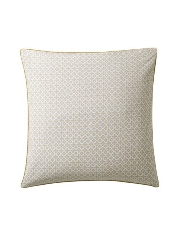 Taie d'oreiller en percale de coton beige 65x65