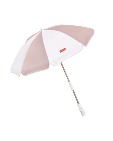 Parasol chaise plage UPF50+ fixation pince beige