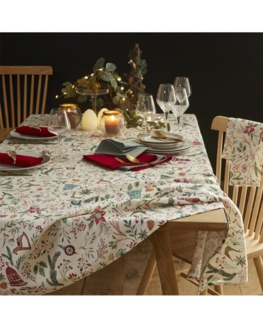 Nappe multicolore en lin 160x240cm