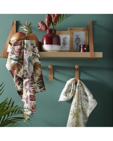 Torchon en lin multicolore 50x75