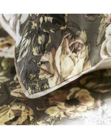 Housse de couette en satin de coton marron 200x200