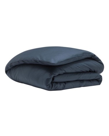 Housse de couette en satin de coton bleu 200x200