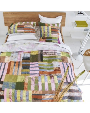 Housse de couette en satin de coton multicolore 260x240