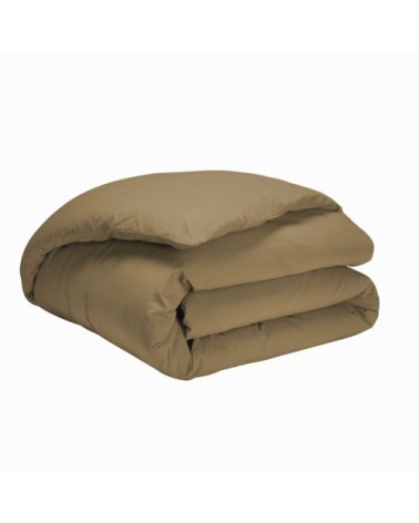 Housse de couette en coton lavé ocre 200x200