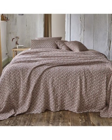 Coussin en coton tissé orange 40x60