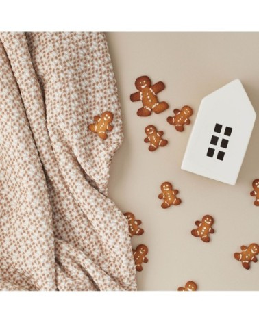 Coussin en coton tissé beige 40x60