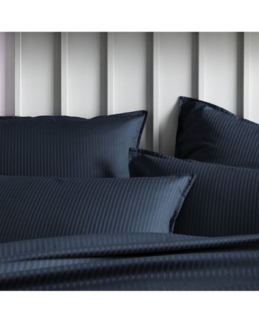 Housse de couette en satin de coton bleu 240x220