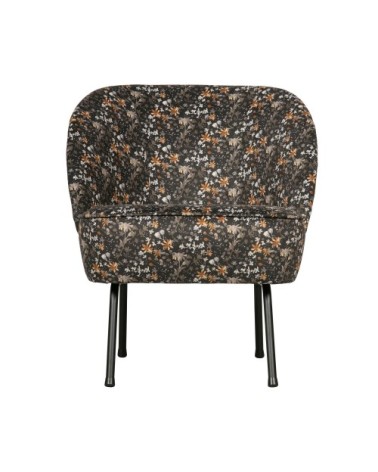 Fauteuil lounge en velours multicolore