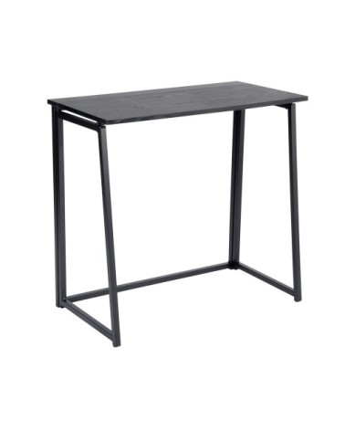 Bureau informatique pliable, table de bureau, poste de travail, noir