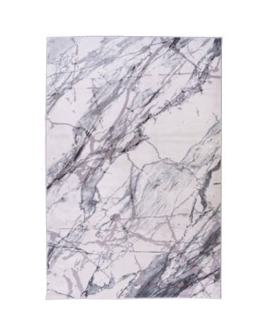 Tapis effet marbre brut gris 120x170cm