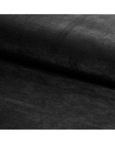 Canapé 3 places design velours de polyester noir