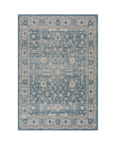 Tapis d'inspiration designer bleu canard 200x290cm