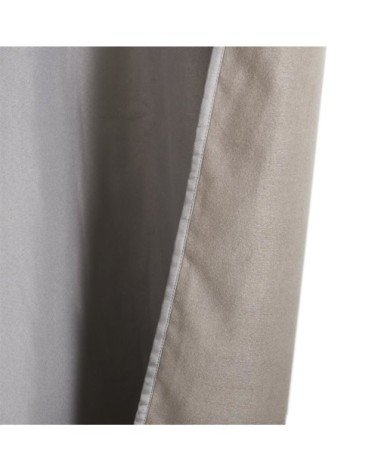 Rideau occultant en polyester gris 135 x 240 cm
