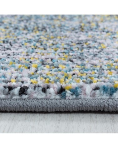 Tapis graphique effet vagues multicolore 140x200cm