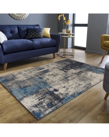 Tapis d'inspiration createur turquoise 80x150cm