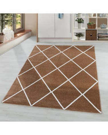 Tapis scandinave coloré camel 120x170cm