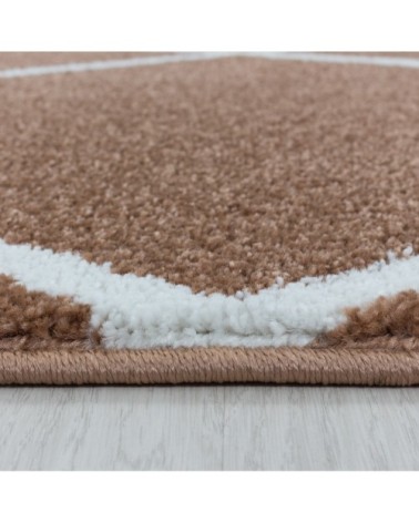 Tapis scandinave coloré camel 120x170cm