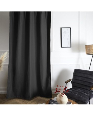 Rideau isolant polaire noir 135x240 cm