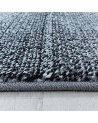 Tapis à carreaux patchwork gris 140x200cm