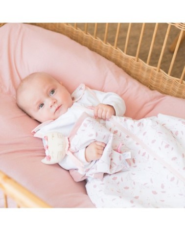 Doudou bébé  Rose Coton bio