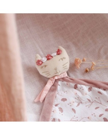 Doudou bébé  Rose Coton bio