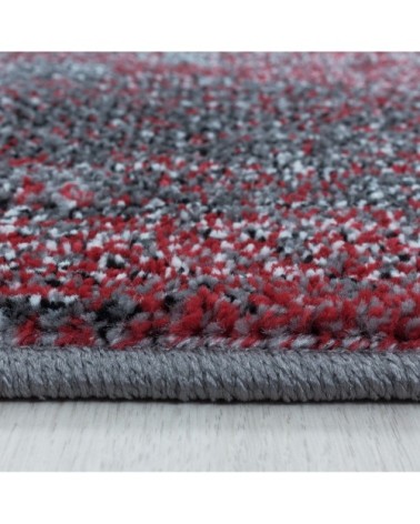 Tapis graphique effet vagues rouge 120x170cm