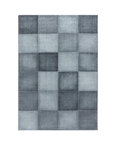 Tapis à carreaux patchwork gris 80x150cm