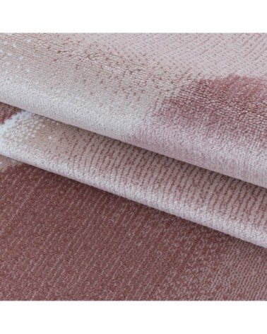 Tapis à motifs géométriques rose 80x150cm