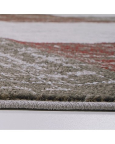 Tapis d'inspiration minimal rouge 160x230cm