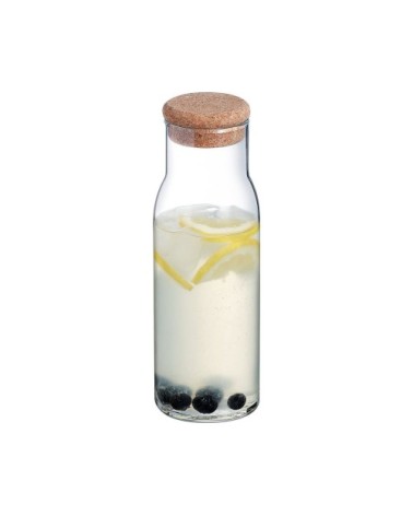 Carafe transparente + bouchon en liège 1L