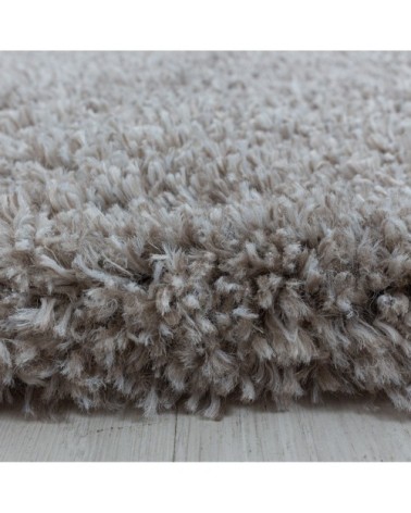 Tapis cosy à poils longs greige 160x230cm