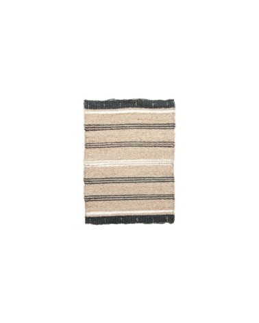 Tapis en osier et feuilles de palmier 60x90