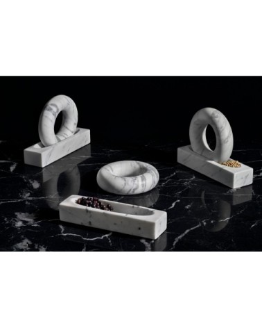 Mortier pierre blanc 5x3x21cm