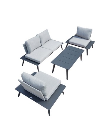 Salon de jardin 4 places - en aluminium
