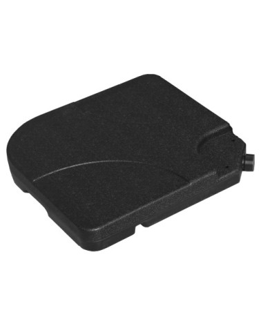 Lot de 4 dalles carrées en plastique noir