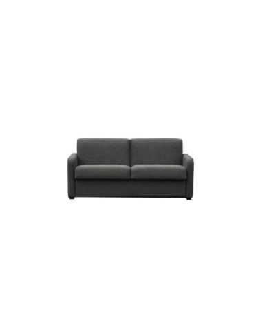 Canapé convertible express 3 places en tissu gris foncé - 140x190cm