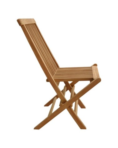 Lot de 4 chaises de jardin en teck
