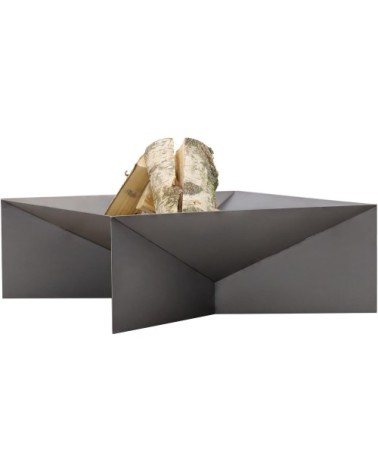 Brasero en acier pieds géométriques 70 cm