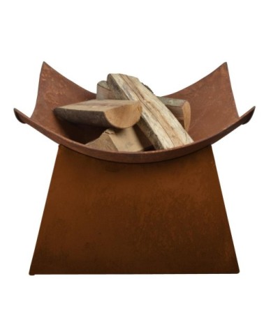 Vasque carrée aspect rouillé