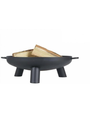 Brasero en acier peint 3 pieds et poignées diamètre 70 cm