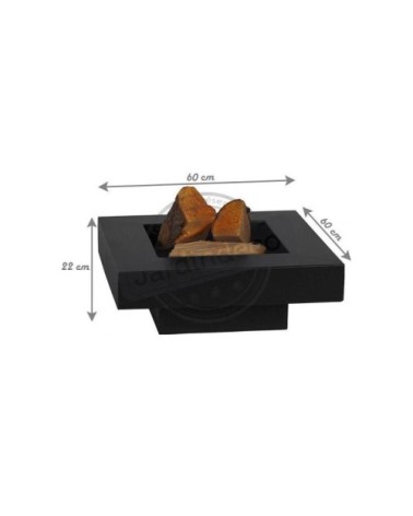 Brasero en acier peint plateau design 60 cm