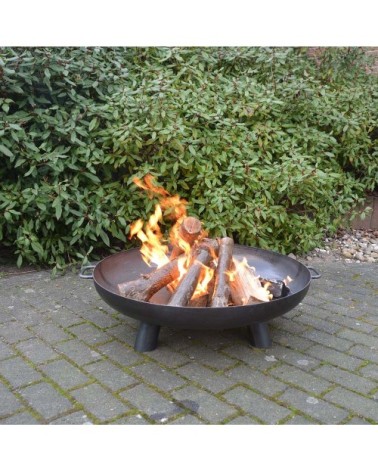 Brasero en acier 3 larges pieds diamètre 80 cm