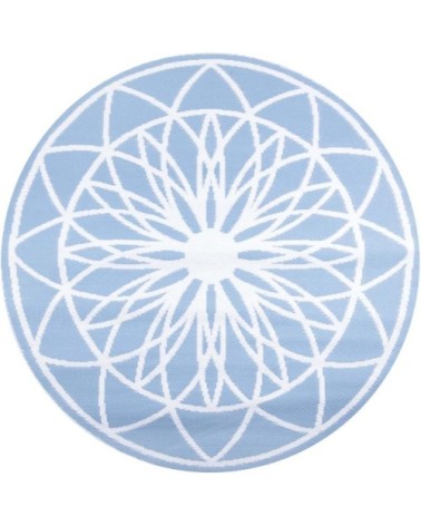 Tapis extérieur rond en polypropylène fairytale bleu clair