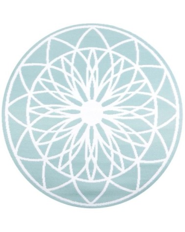 Tapis extérieur rond en polypropylène fairytale vert