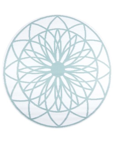 Tapis extérieur rond en polypropylène fairytale vert