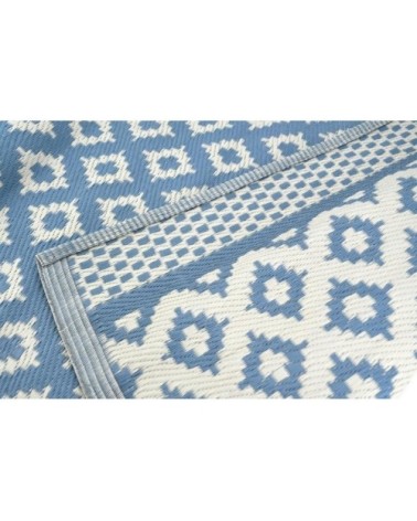 Tapis d'extérieur en polypropylène 120 x 180 cm maya - bleu