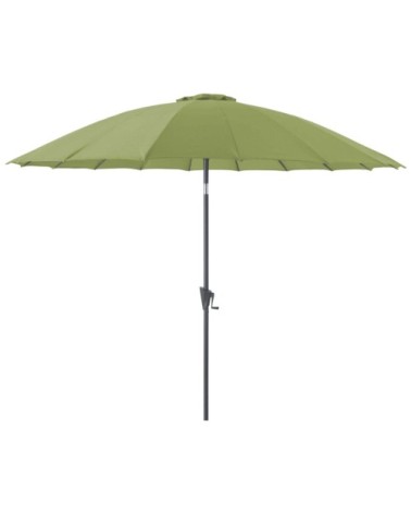 Parasol terrasse en fibre de verre pagode 300 cm olive